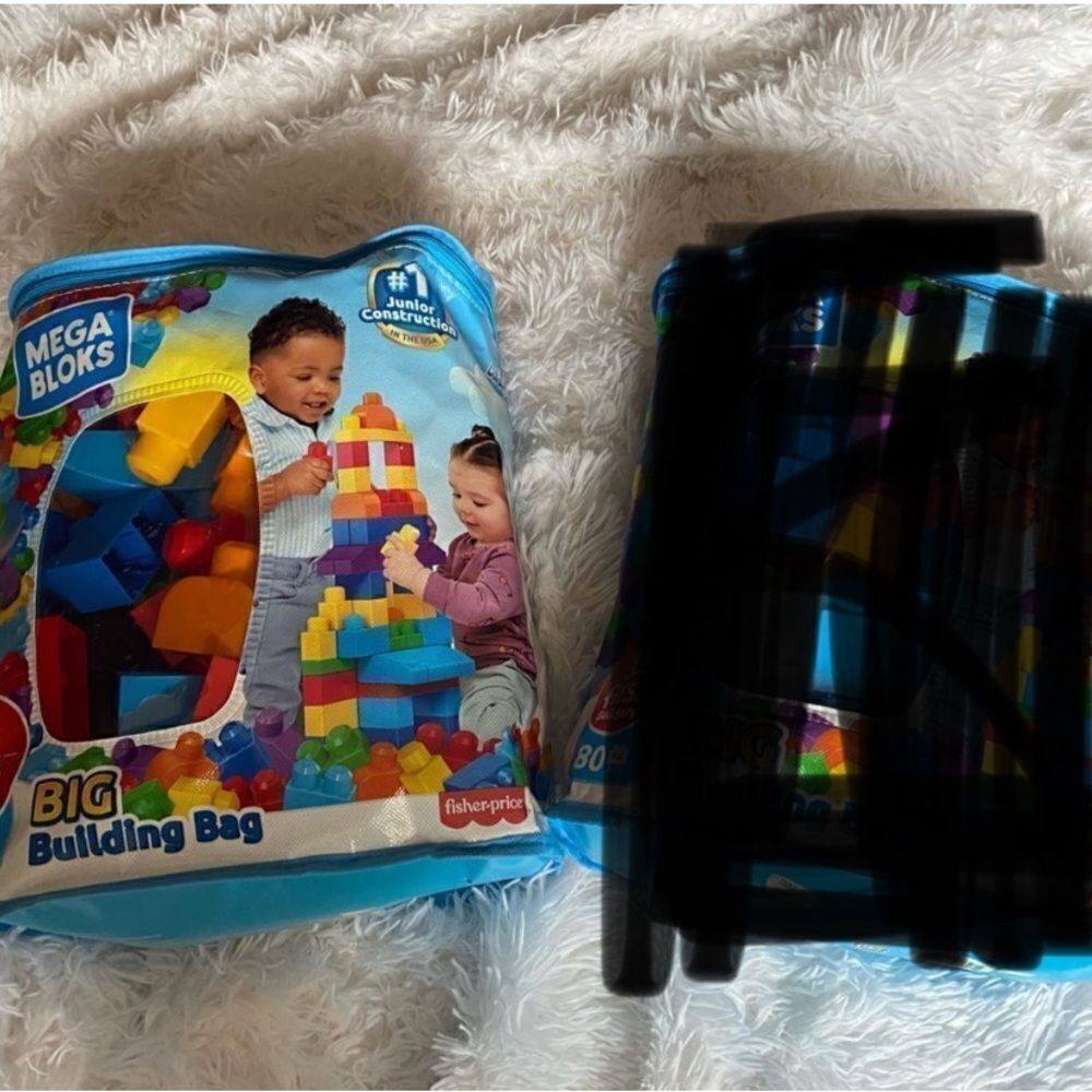 *NWOT* (1) Fisher Price Mega Blocks First Builders Big Building Bag 80 Pieces